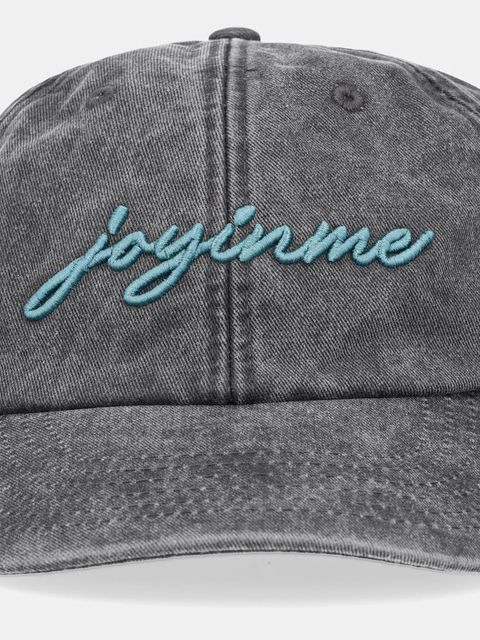JOYINME czapka z daszkiem jeansowa Radiance kolor szary z aplikacją Radiance - zdjęcie produktu nr 2