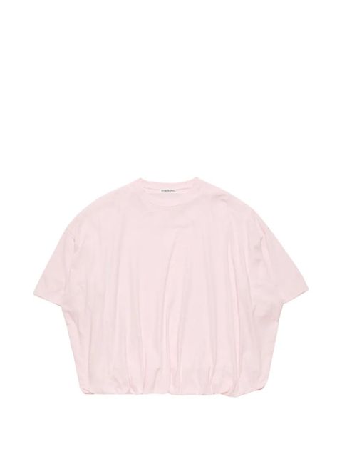Acne Studios logo-patch oversized T-shirt - Pink - zdjęcie produktu nr 1
