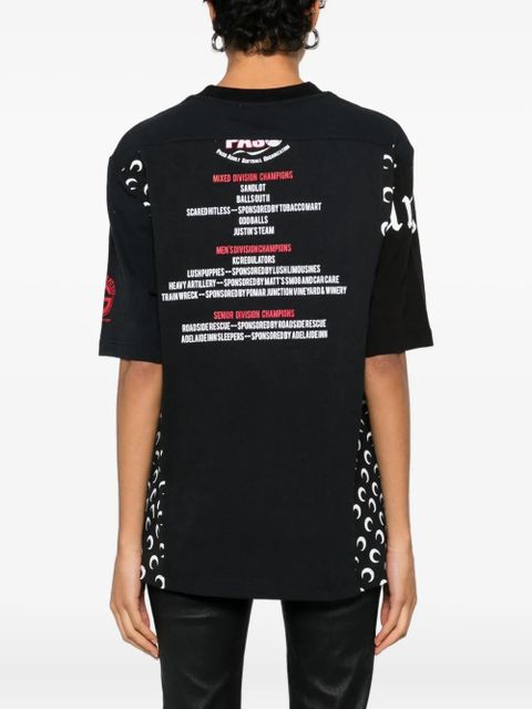 Marine Serre graphic-print T-shirt - Black