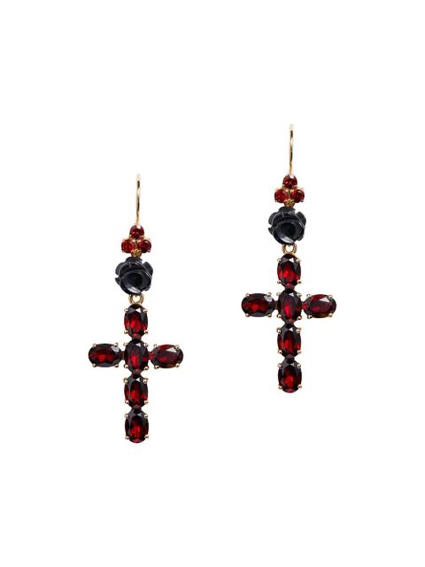 Dolce & Gabbana Family cross earrings - Gold - zdjęcie produktu nr 1