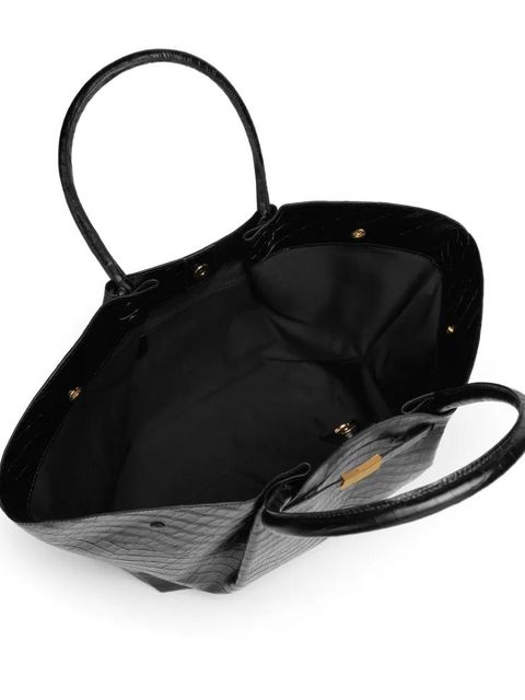 DeMellier The New York croc-embossed tote bag - Black