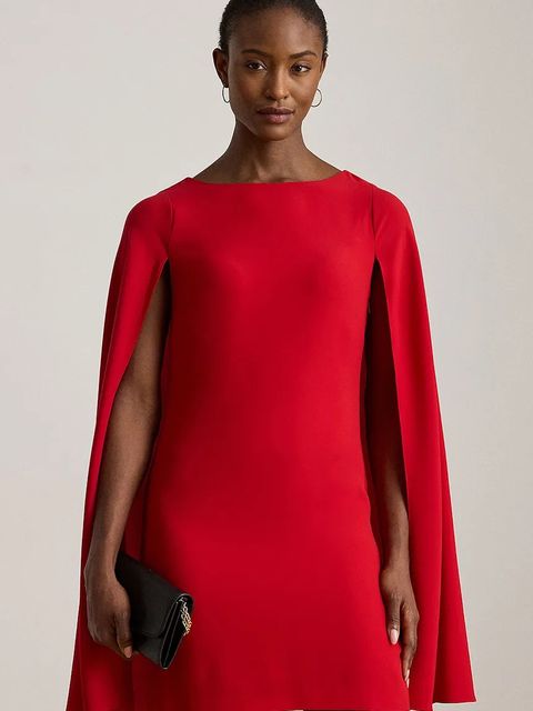 Lauren Ralph Lauren sukienka kolor czerwony mini dopasowana 253980921