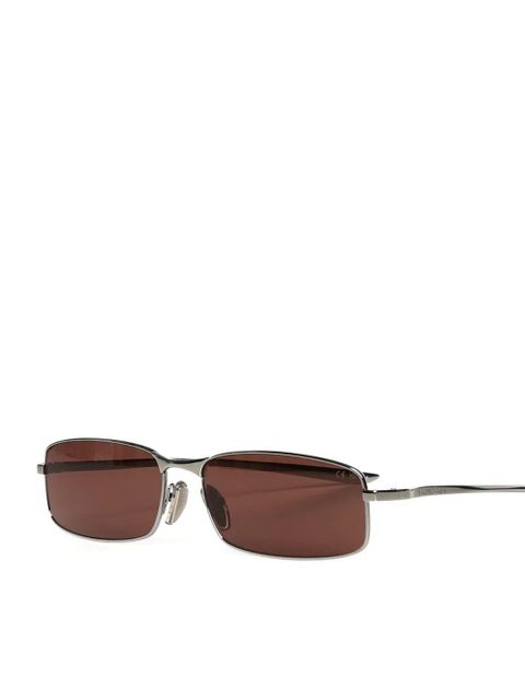 Balenciaga rectangle-frame sunglasses - Silver