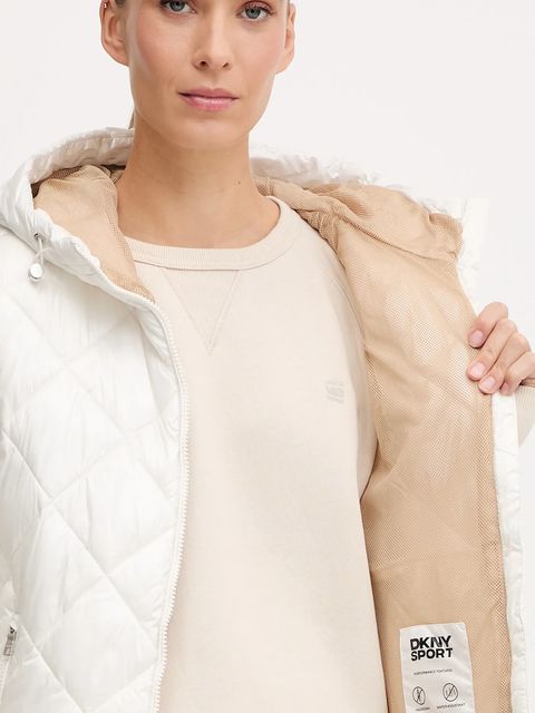 Dkny bezrękawnik kolor beżowy przejściowy DP5V3144