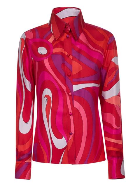 PUCCI Marmo-print shirt - Red - zdjęcie produktu nr 1