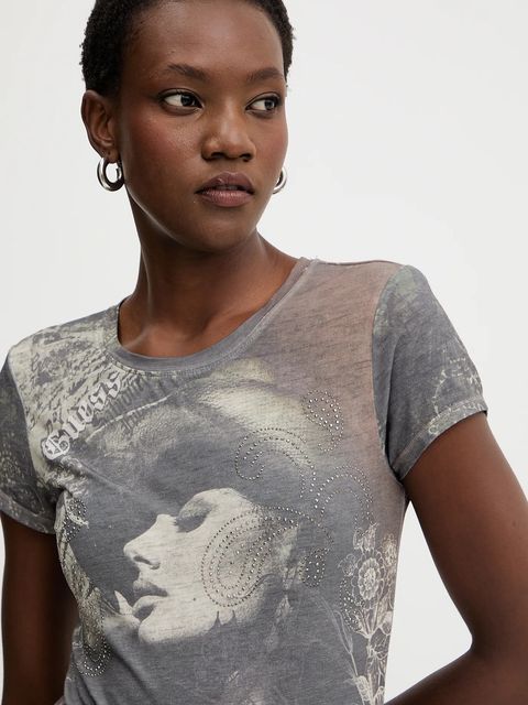 Guess t-shirt damski kolor szary W5BI33 K37Z0