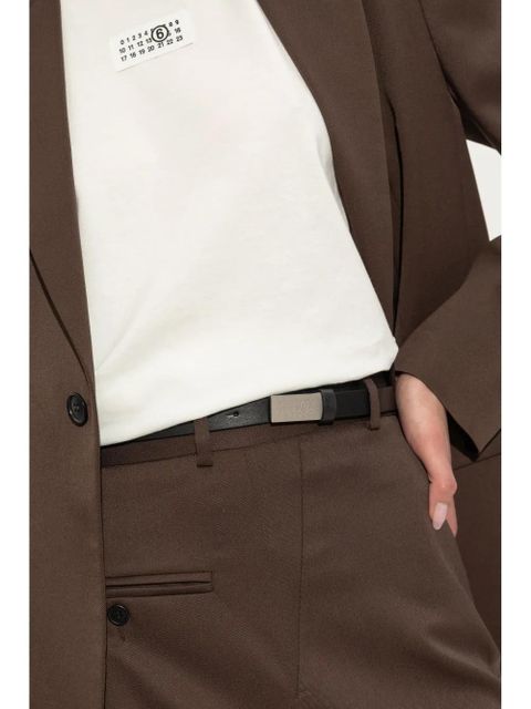 MM6 Maison Margiela numbers-motif belt - Black - zdjęcie produktu nr 2