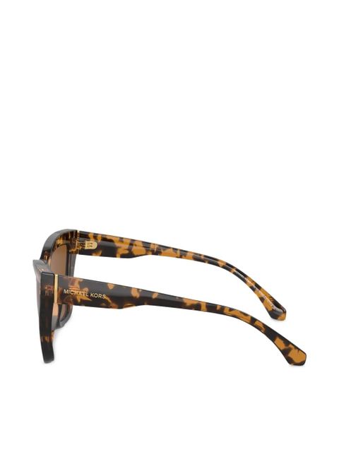 Michael Kors geometric-frame sunglasses - Brown