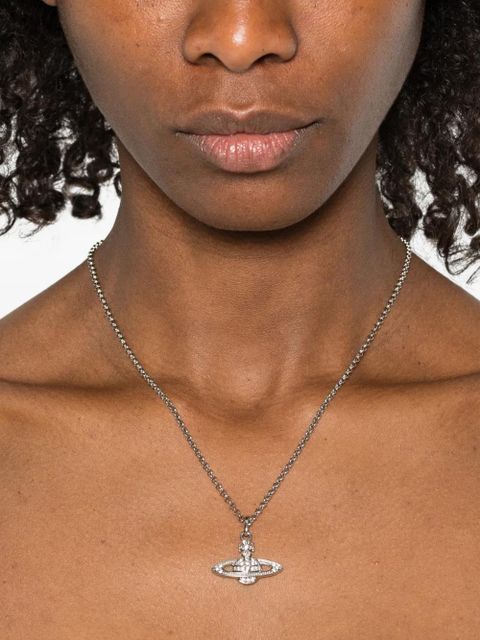 Vivienne Westwood Mini Bas Relief Pendant n ecklace - Silver - zdjęcie produktu nr 2