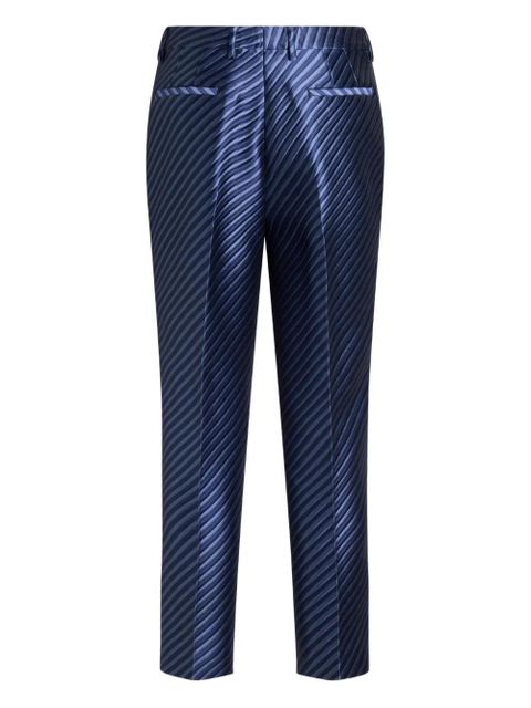 ETRO jacquard straight-leg trousers - Blue - zdjęcie produktu nr 2