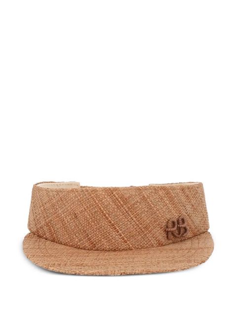 Ruslan Baginskiy logo-plaque straw visor - Neutrals - zdjęcie produktu nr 1
