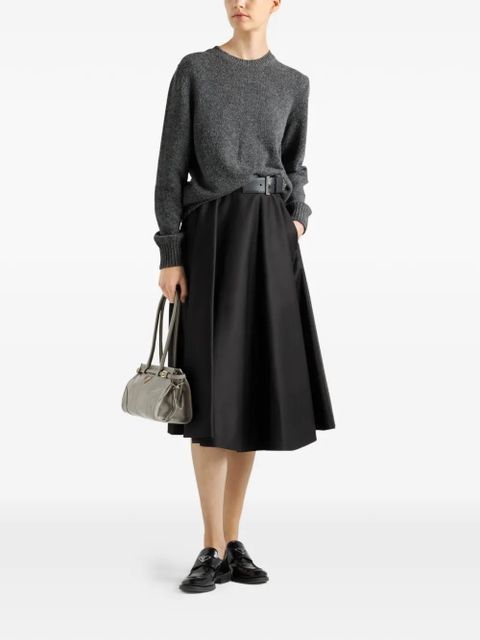 Prada chino circle midi-skirt - Black - zdjęcie produktu nr 2