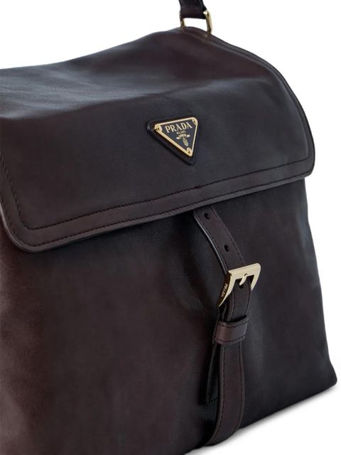 Prada Explore leather shoulder bag - Brown