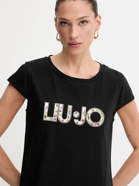 Liu Jo sukienka kolor czarny mini prosta VA5194.JS003