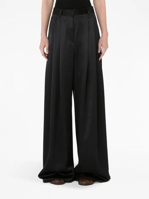 JW Anderson high-rise wide-leg trousers - Black