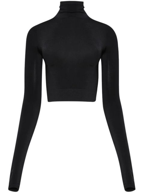 Balenciaga turtleneck cropped top - Black - zdjęcie produktu nr 1