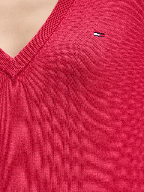 Tommy Jeans sweter bawełniany kolor różowy DW0DW19888