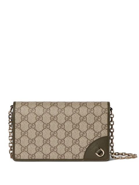 Gucci GG Emblem chain wallet - Neutrals - zdjęcie produktu nr 1