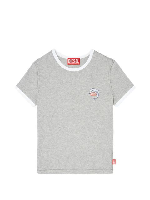 Diesel T-Uncuties-Long-S13 ringer dolphin-motif T-shirt - Grey - zdjęcie produktu nr 1