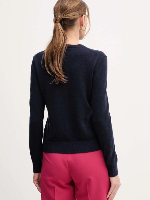 United Colors of Benetton kardigan kaszmirowy damski kolor granatowy 1033D502A