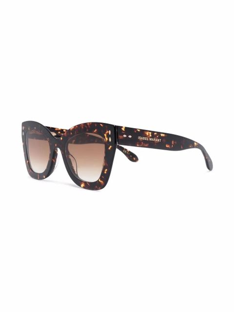 Isabel Marant Eyewear tortoise-shell effect sunglasses - Brown - zdjęcie produktu nr 2