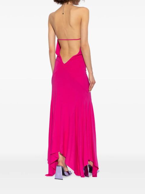 The Attico halterneck chain-link detail maxi dress - Pink - zdjęcie produktu nr 2