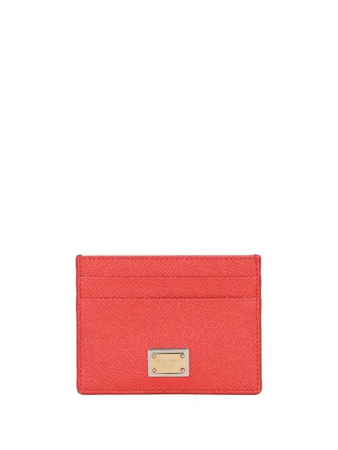Dolce & Gabbana Dauphine logo-plaque cardholder - Orange - zdjęcie produktu nr 1