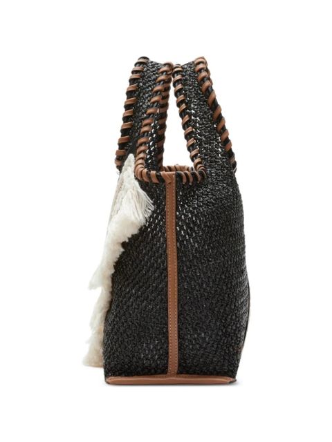 3.1 Phillip Lim mini Market fringe-trim tote bag - Black