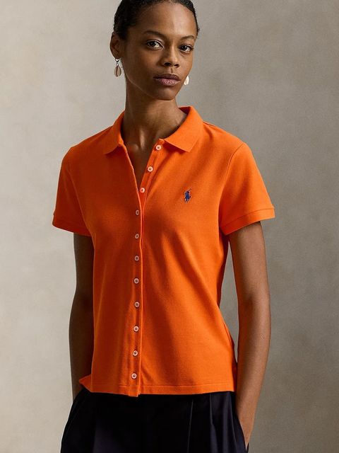 Polo Ralph Lauren polo damski kolor pomarańczowy 211939272 - zdjęcie produktu nr 1