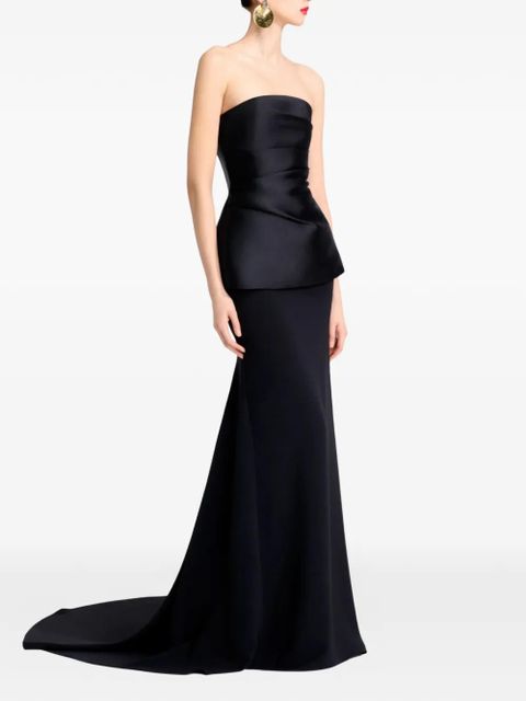 Solace London The Alia strapless dress - Black