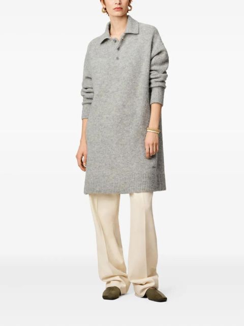 AMI Paris Ami polo Dress - Grey