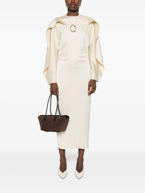 Nanushka pilgrim-collar midi dress - Neutrals - zdjęcie produktu nr 2