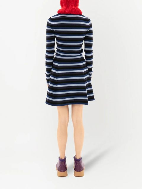 JW Anderson striped flared miniskirt - Blue - zdjęcie produktu nr 2