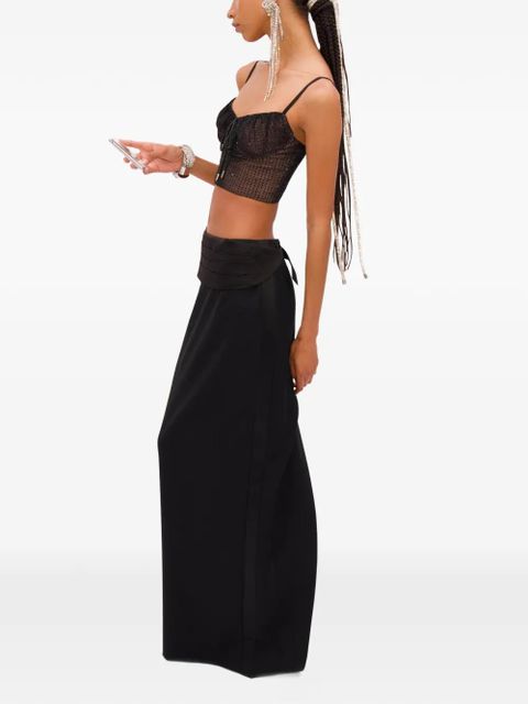 AREA column maxi skirt - Black