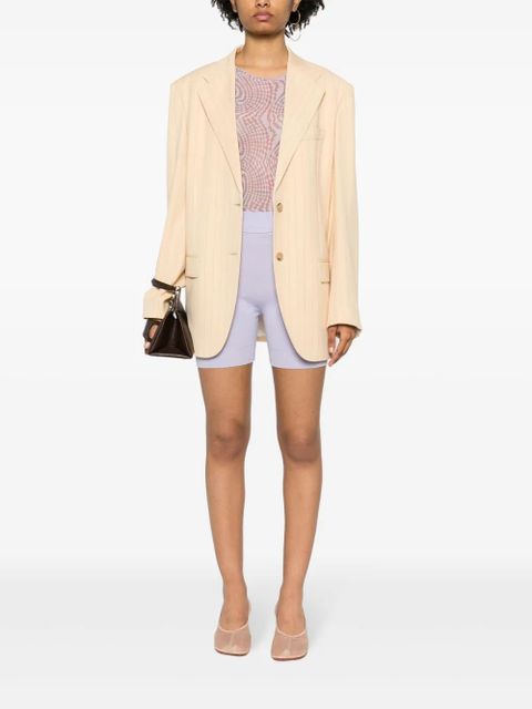 Vivienne Westwood Orb-embroidered knitted shorts - Purple - zdjęcie produktu nr 2