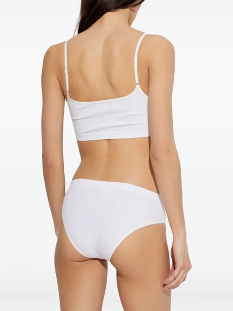 MM6 Maison Margiela ribbed bra - White