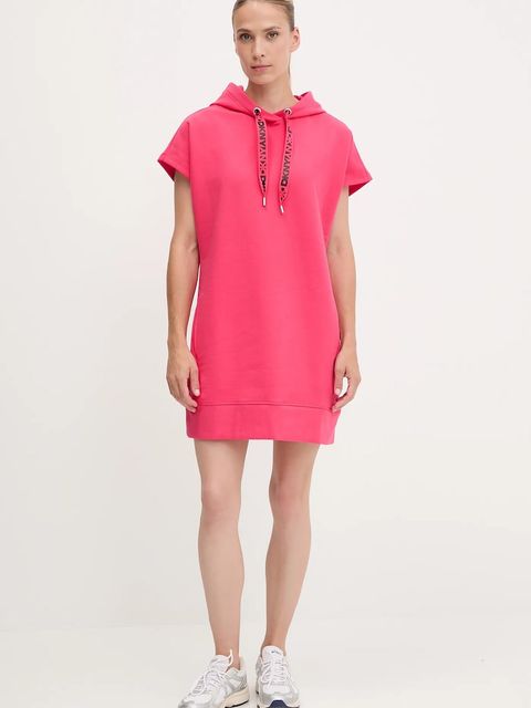 Dkny sukienka kolor różowy mini prosta DP5D4908