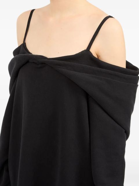 MM6 Maison Margiela sleeveless twisted mini dress - Black