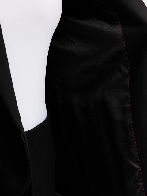 HUGO marynarka kolor czarny dwurzędowa gładka 50547195