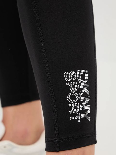 Dkny legginsy damskie kolor czarny gładkie DP5P3681