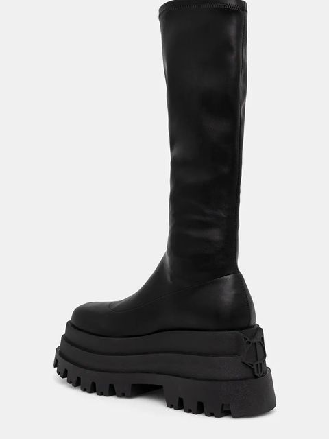 Naked Wolfe kozaki Sin damskie kolor czarny na platformie