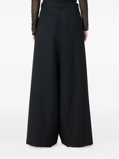 Blumarine wide-leg panelled trousers - Black