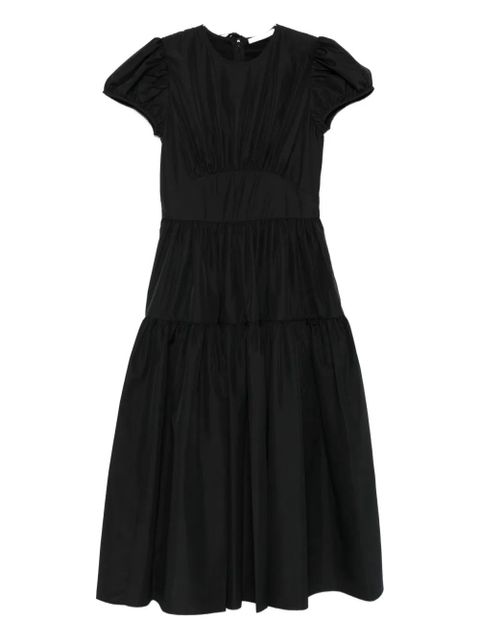 Cecilie Bahnsen tiered puff-sleeve dress - Black