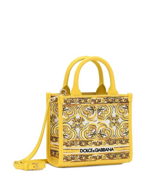 Dolce & Gabbana mini DG Daily canvas tote bag - Yellow