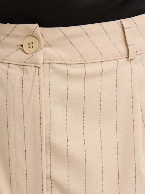 Answear.LAB spódnicospodnie kolor beżowy wzorzyste high waist