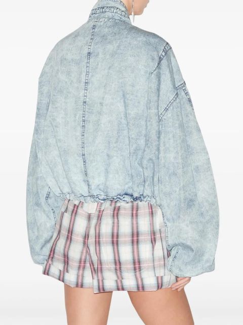 MARANT ÉTOILE Plume bomber jacket - Blue