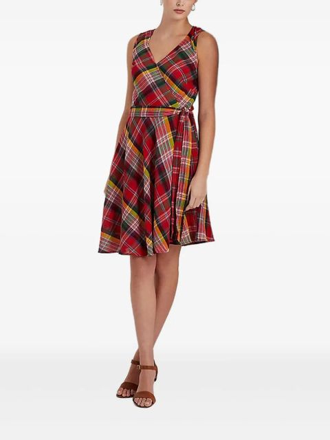 Lauren Ralph Lauren plaid belted dress - Pink