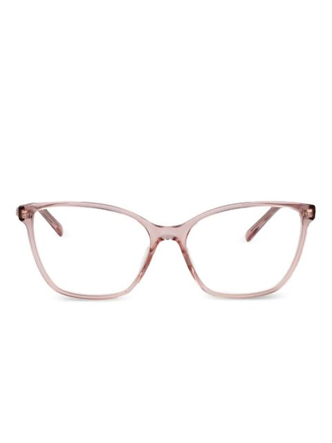 Gucci Eyewear geometric-frame glasses - Pink - zdjęcie produktu nr 1