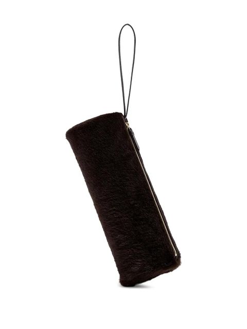 Proenza Schouler cylindrical clutch bag - Brown