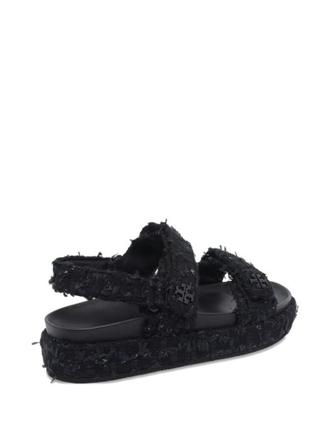 Tory Burch logo open toe sandals - Blue